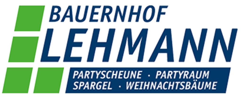 Logo Bauernhof Lehmann: Partyscheune, Partyraum, Spargel, Weihnachtsbäume